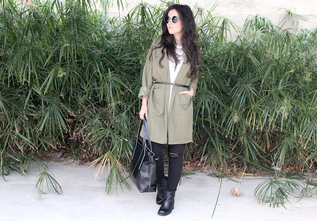 chaqueta oversize de Romwe